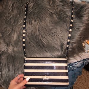 KATE SPADE striped crossbody purse